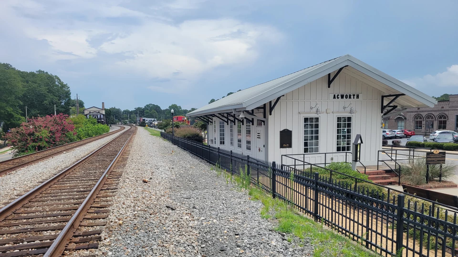 Acworth Depot Park History Center in downtown Acworth, Georgia